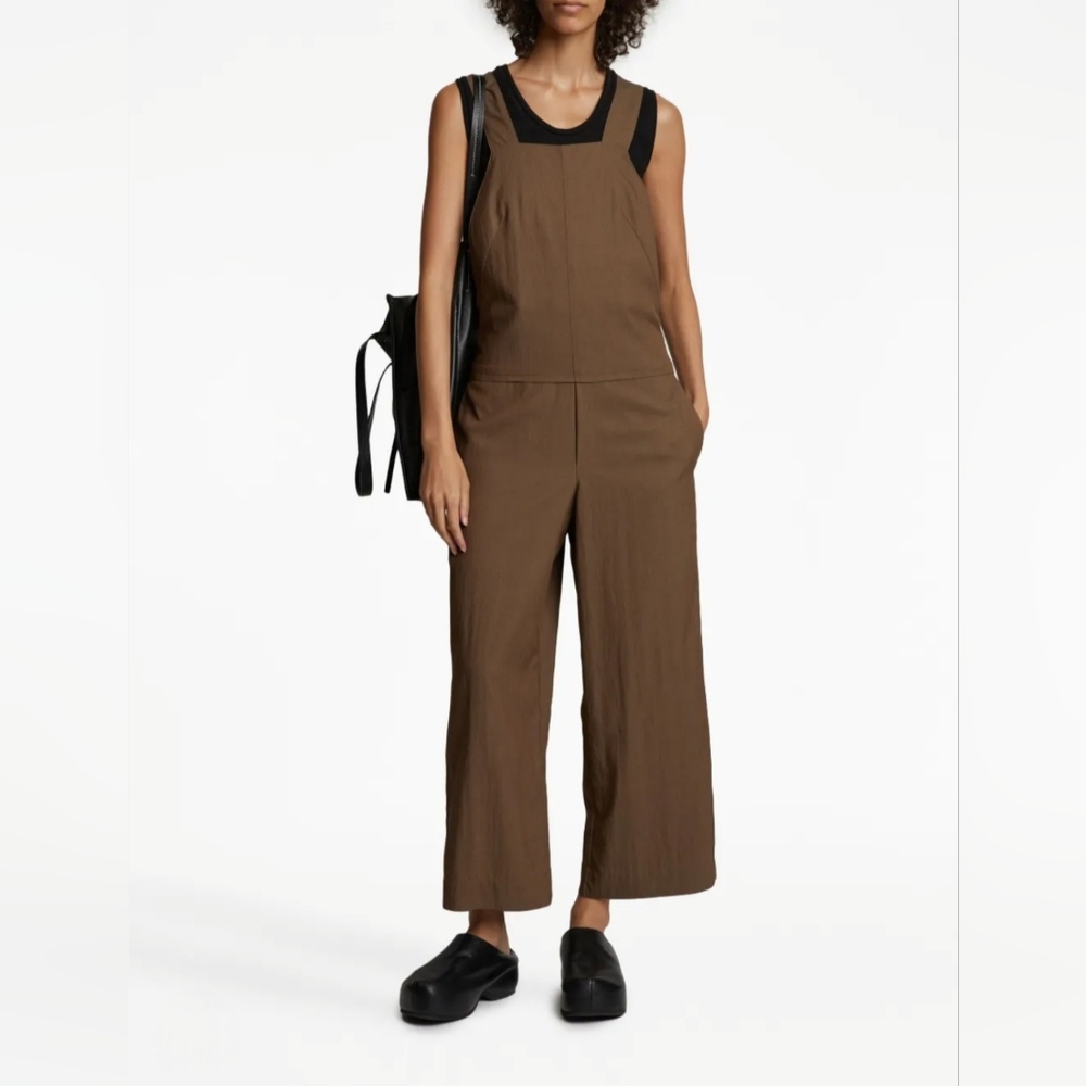 Proenza Schouler‎ White Label Wide-leg Cropped Jumpsuit Brown